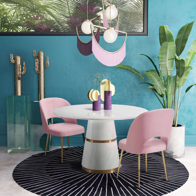 Swell Blush Velvet Chair (4609059291232)