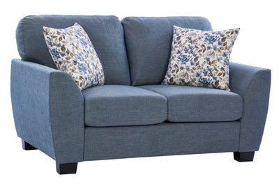 Denver Blue Loveseat (6639462711392)