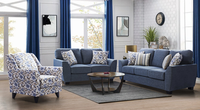 Denver Blue Loveseat (6639462711392)