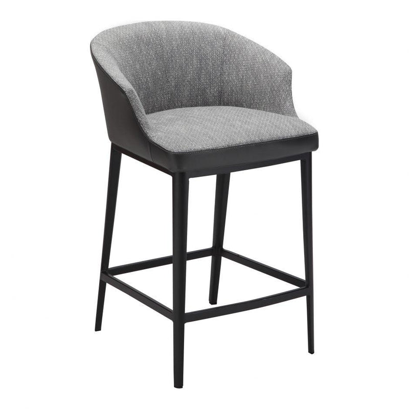 Backett Counter Stool Grey - Al Rugaib Furniture (4583178469472)