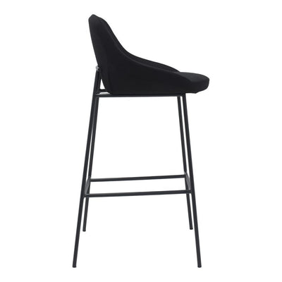 Shelby Bar Stool Black - Al Rugaib Furniture (4731321483360)