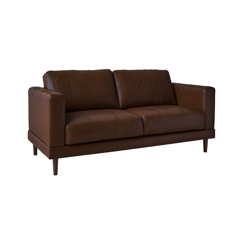 Hampton Leather Fiero Chestnut 2 Seater Loveseat