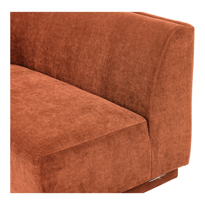 YOON 2 SEAT SOFA LEFT RUST (6563213443168)