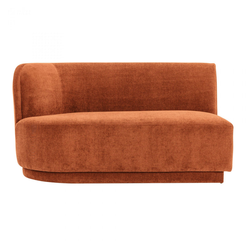 YOON 2 SEAT SOFA LEFT RUST (6563213443168)