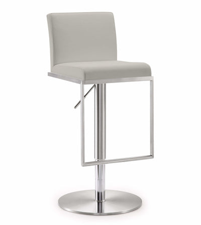 Amalfi Light Grey Stainless Steel Barstool (6613356478560)