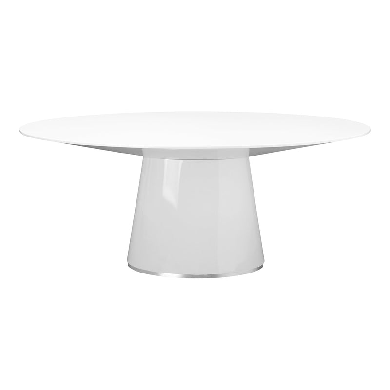 Otago Oval Dining Table White - Al Rugaib Furniture (4583156711520)