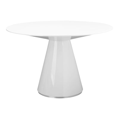 Otago Dining Table Round White - Al Rugaib Furniture (4583155335264)