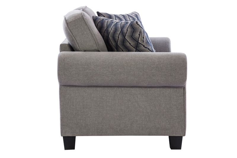 Memphis Grey Loveseat (6639462842464)