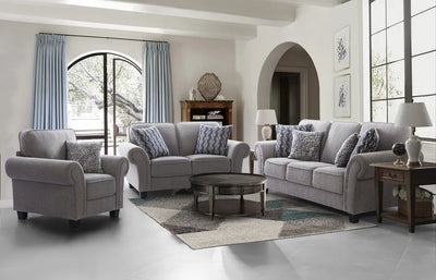 Memphis Grey Loveseat (6639462842464)