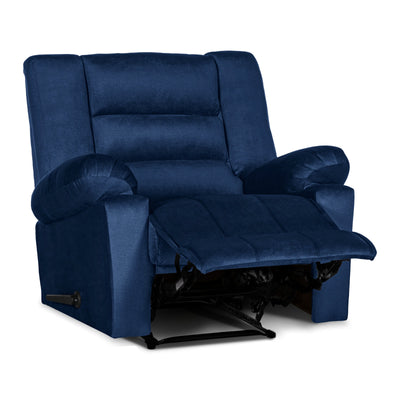 In House Rocking Recliner Upholstered Chair with Controllable Back - Blue-905154-B (6613426700384)