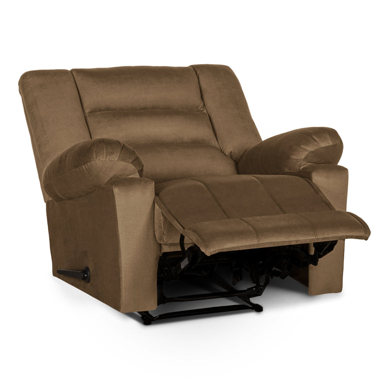 In House Classic Recliner Upholstered Chair with Controllable Back - Light Brown-905153-BE (6613426208864)