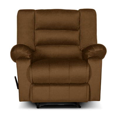 In House Classic Recliner Upholstered Chair with Controllable Back - Dark Brown-905153-BR (6613426176096)