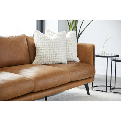 MESSINA LEATHER SOFA CIGARE TAN LEATHER (6577789730912)