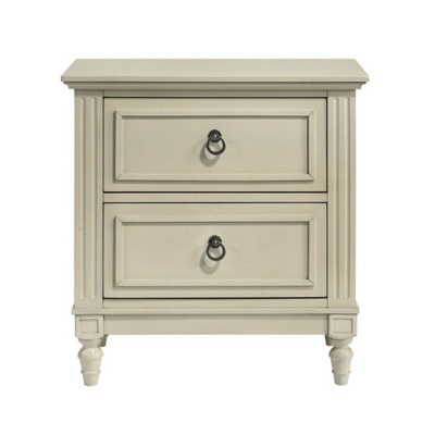 Gianna Youth Two Drawers Nightstand White (6630959120480)