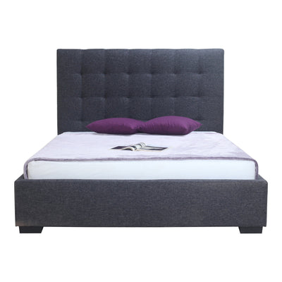 Belle Storage Bed King Charcoal Fabric - Al Rugaib Furniture (4583191609440)