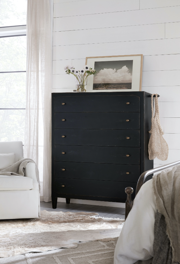 Six-Drawer Chest- Black (4688710762592)