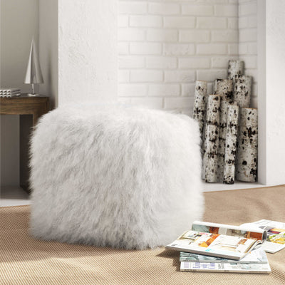 Tibetan Sheep White Pouf (6568252899424)