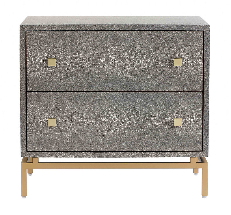 Pesce Shagreen Nightstand - Al Rugaib Furniture (4576517226592)