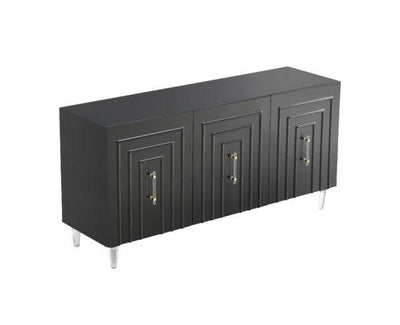 Famke Black Lacquer Buffet - Al Rugaib Furniture (4481855750240)