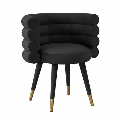 Betty Black Velvet Dining Chair (6563844718688)