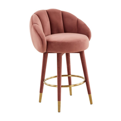 Myla Salmon Swivel Counter Stool (6568251129952)