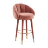 Myla Salmon Swivel Bar Stool (6563846455392)