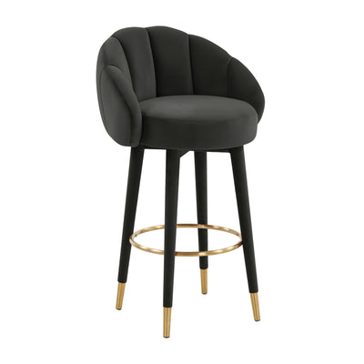 Myla Black Swivel Bar Stool (6563846062176)