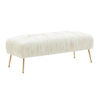 Jessica CreamVelvet Bench by Inspire Me! Home Decor (6563847667808)