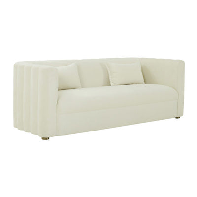 Callie Cream Velvet Sofa (6563248996448)