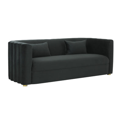 Callie Black Velvet Sofa (6563841474656)