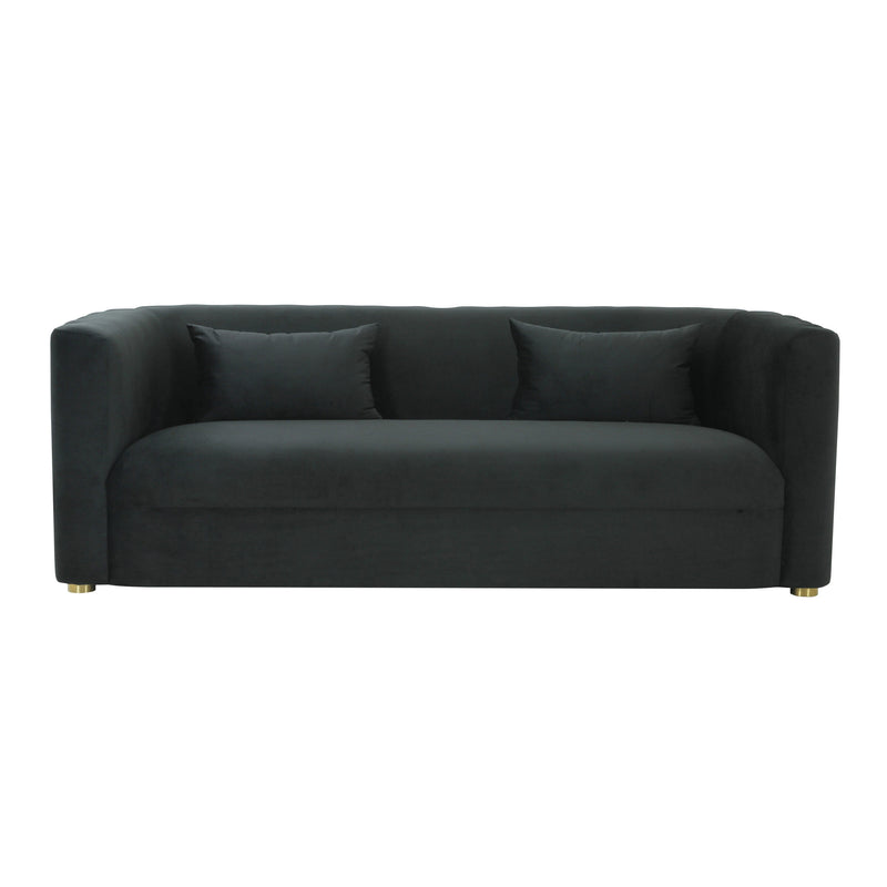 Callie Black Velvet Sofa (6563841474656)