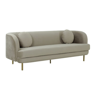 Sariah Alabaster Velvet Sofa (6568251883616)