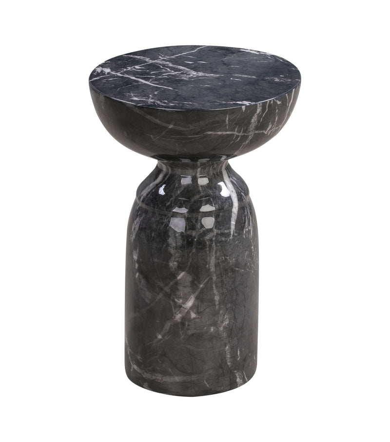 Rue Black Marble Side Table - Al Rugaib Furniture (4576523419744)