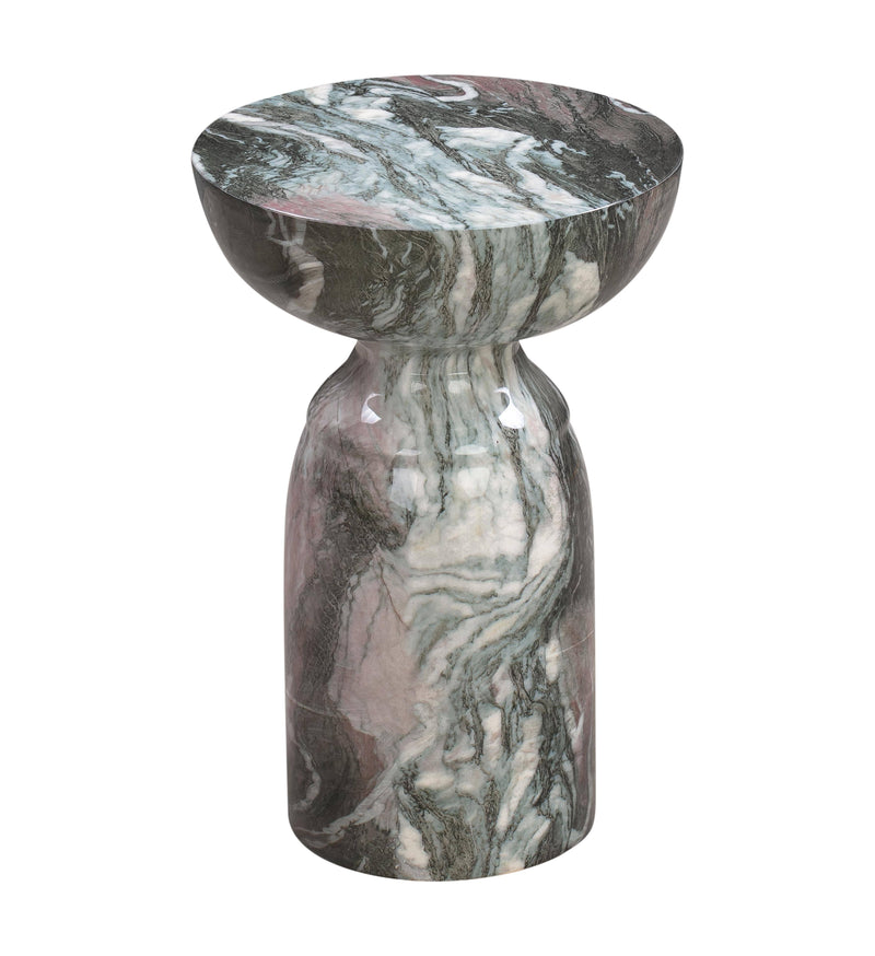 Rue Grey and Blush Marble Side Table - Al Rugaib Furniture (4576523518048)