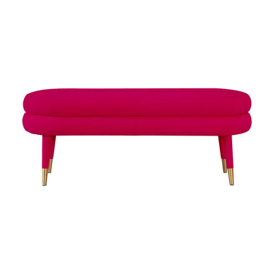 Betty Pink Velvet Bench (6568239890528)