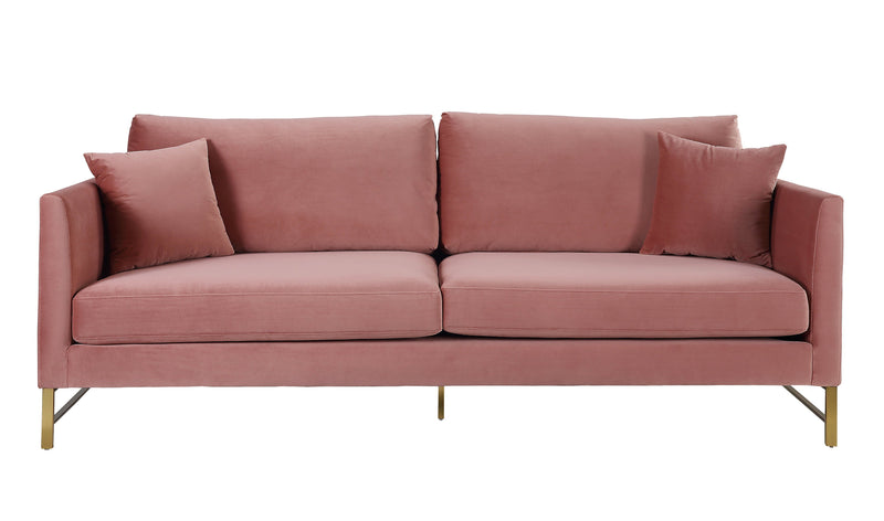 Massi Rose Velvet Sofa - Al Rugaib Furniture (4576508313696)