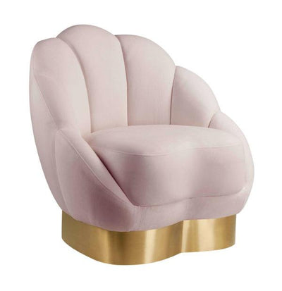 Bloom Blush Velvet Chair - Al Rugaib Furniture (4482876997728)