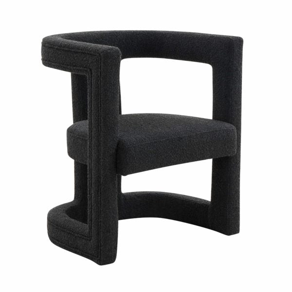 Ada Black Boucle Chair (6568254177376)