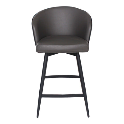 Webber Swivel Counter Stool Charcoal - Al Rugaib Furniture (4583193149536)