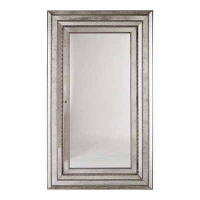 Melange Glamour Floor Mirror w/Jewelry Armoire Storage (9258410130)