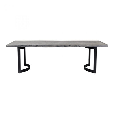 Bent Dining Table Small Weathered Grey (6603385864288)