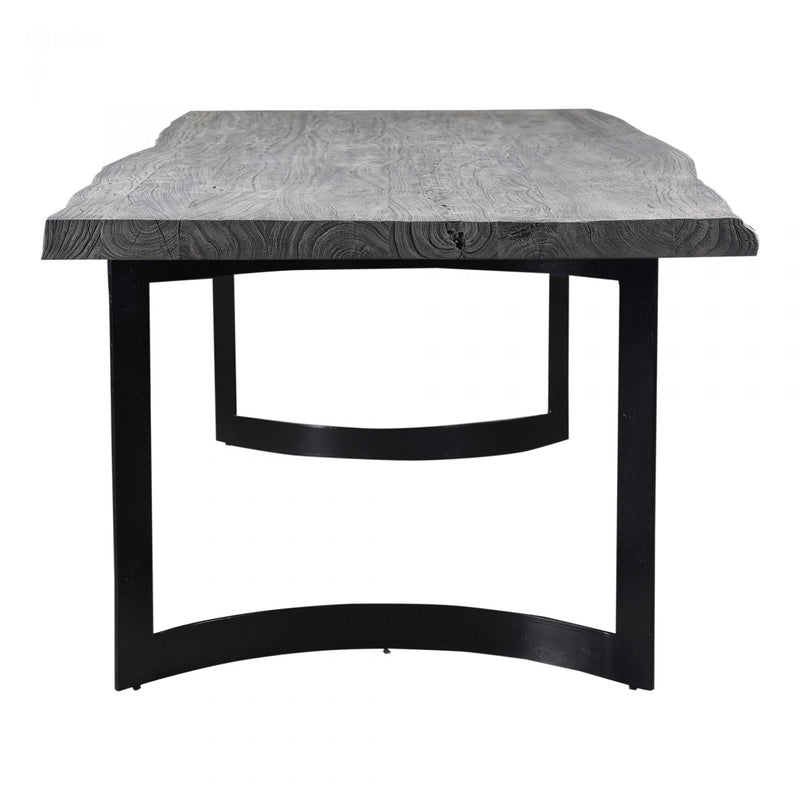 Bent Dining Table Small Weathered Grey (6603385864288)