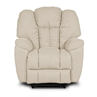 Versace Rocking & Rotating Recliner Upholstered Chair with Controllable Back - Beige-905170-P (6613425881184)