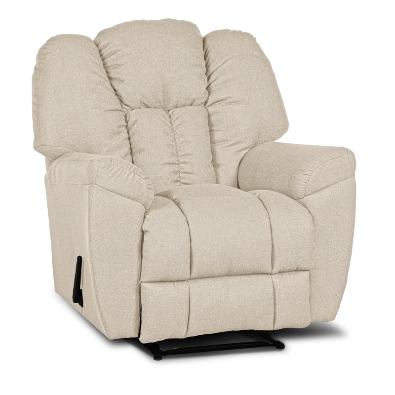 Versace Rocking & Rotating Recliner Upholstered Chair with Controllable Back - Beige-905170-P (6613425881184)