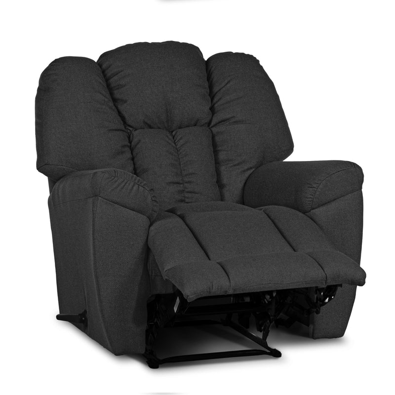 Versace Classic Recliner Upholstered Chair with Controllable Back - Dark Grey-905168-DG (6613424832608)