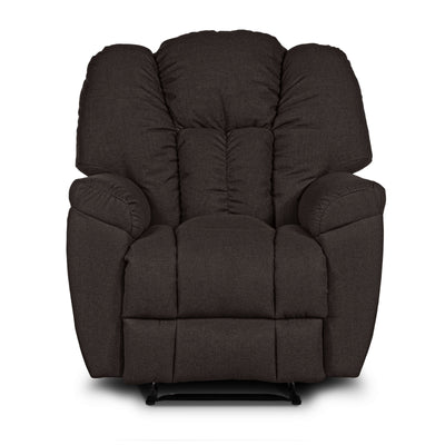 Versace Rocking Recliner Upholstered Chair with Controllable Back - Dark Brown-905169-BR (6613425160288)