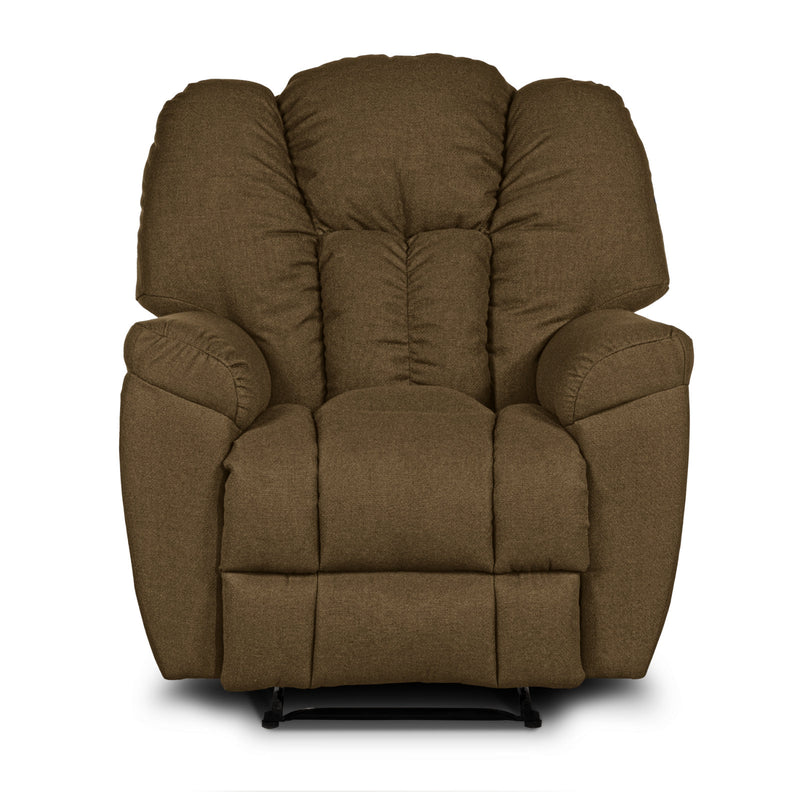 Versace Rocking Recliner Upholstered Chair with Controllable Back - Light Brown-905169-BE (6613425193056)