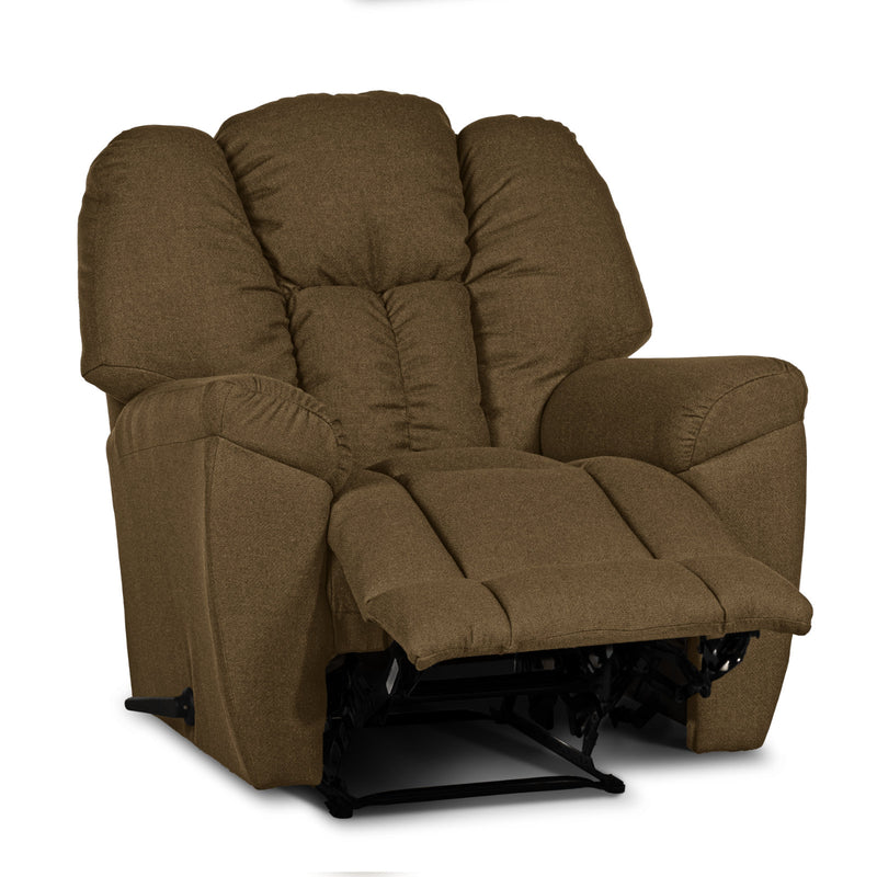 Versace Rocking Recliner Upholstered Chair with Controllable Back - Light Brown-905169-BE (6613425193056)