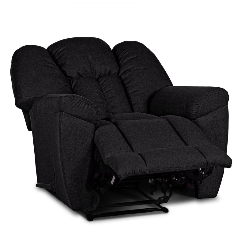 Versace Classic Recliner Upholstered Chair with Controllable Back - Black-905168-BL (6613424668768)