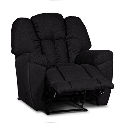 Versace Classic Recliner Upholstered Chair with Controllable Back - Black-905168-BL (6613424668768)